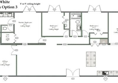 Marbled White home option 3 floor plan from Cutting Edge Homes - California Modular Homes